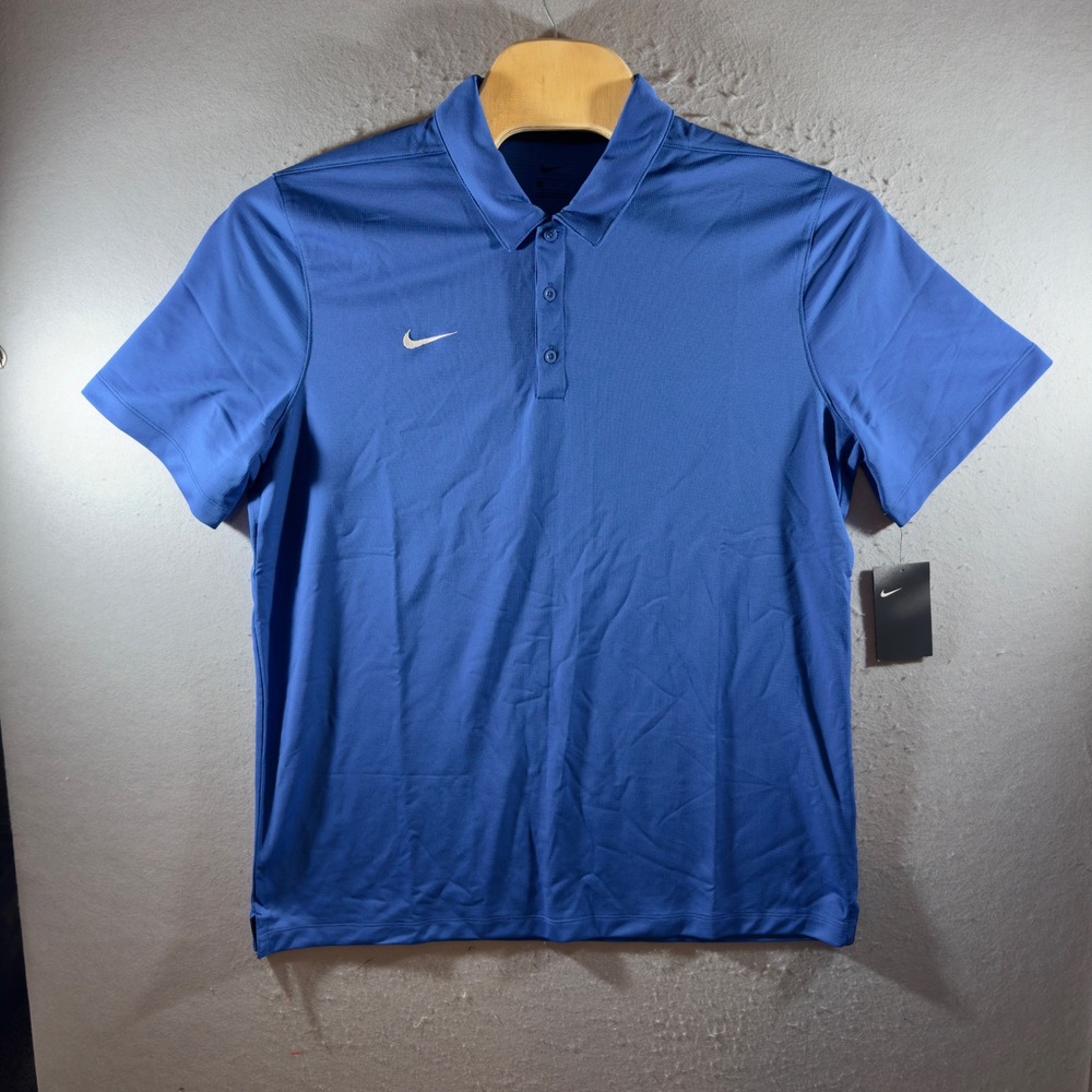 1532 | NWT Nike Dry Fit Performance Golf Polo Shirt Blue Mens XL